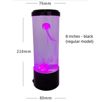 Jellyfish Lamp USB Colorful LED Color Changing Home Atmosphere Small Night Lamp - Bagpleky