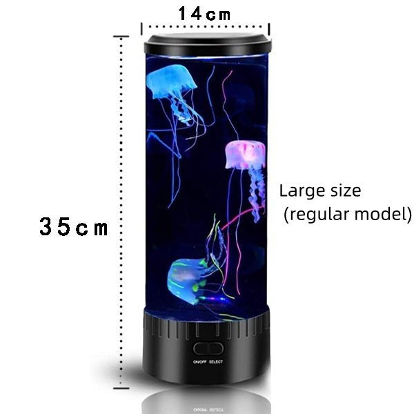 Jellyfish Lamp USB Colorful LED Color Changing Home Atmosphere Small Night Lamp - Bagpleky