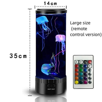 Jellyfish Lamp USB Colorful LED Color Changing Home Atmosphere Small Night Lamp - Bagpleky